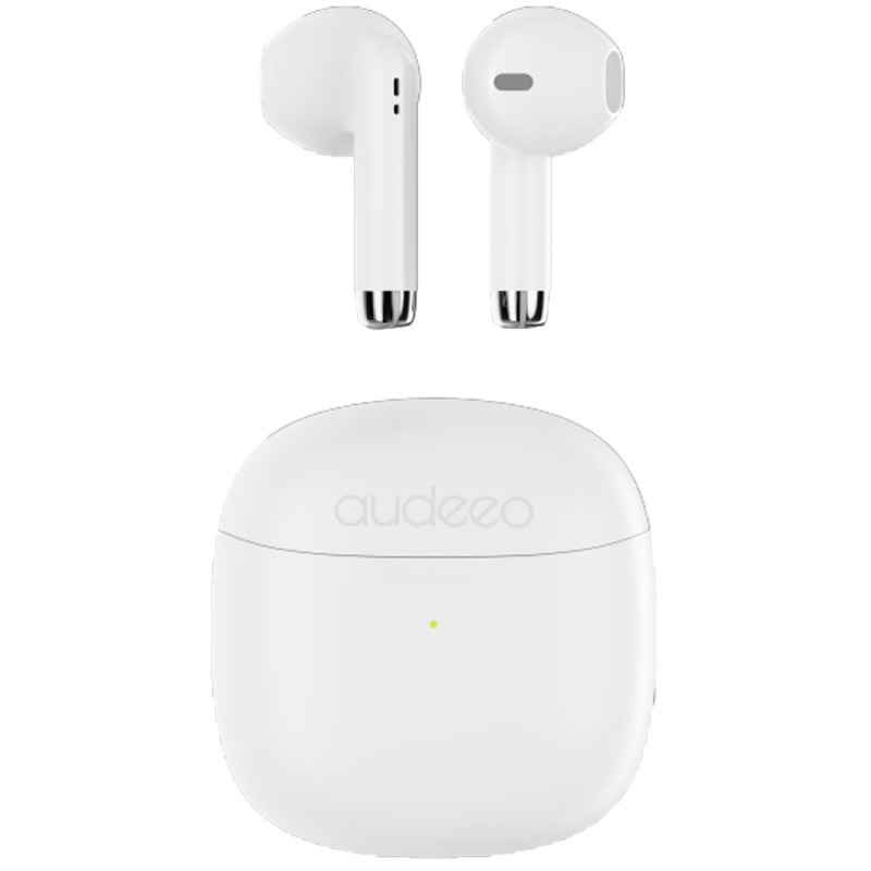 Audeeo True Wireless headset och hörlurar earbuds svart/vit